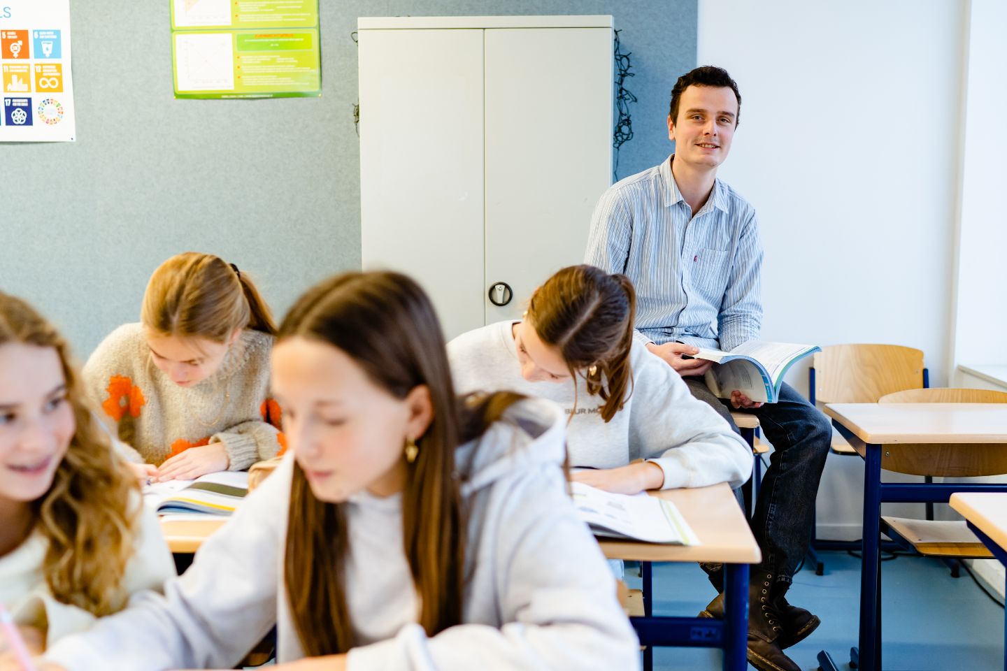 Martijn in de klas