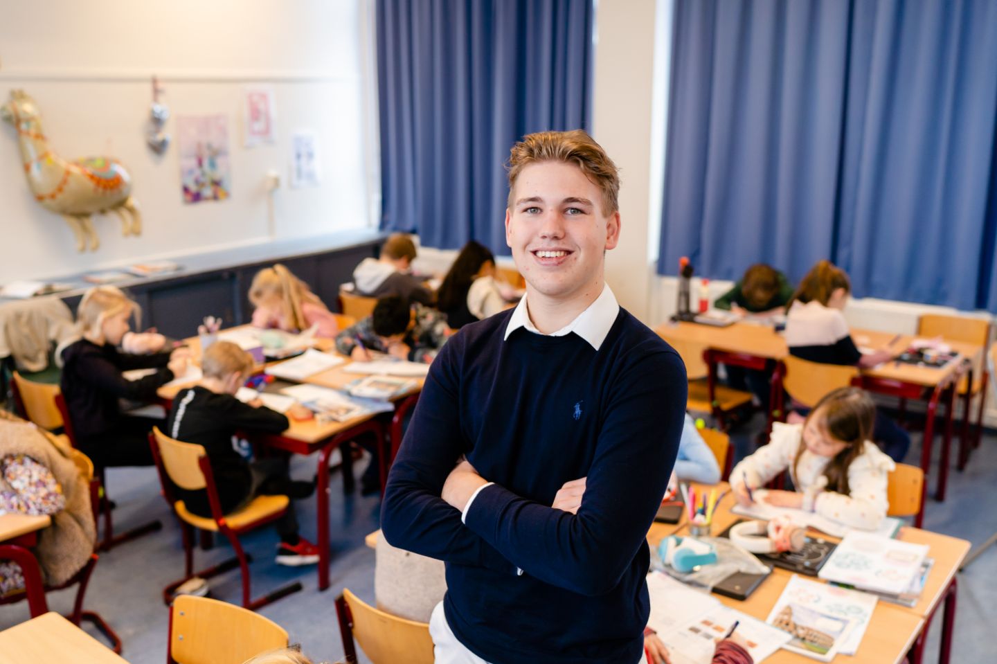 Auke in de klas