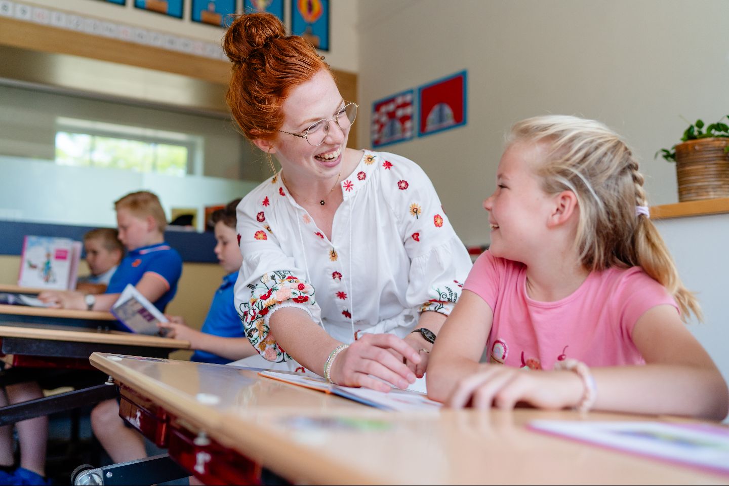 Elisabeth in de klas