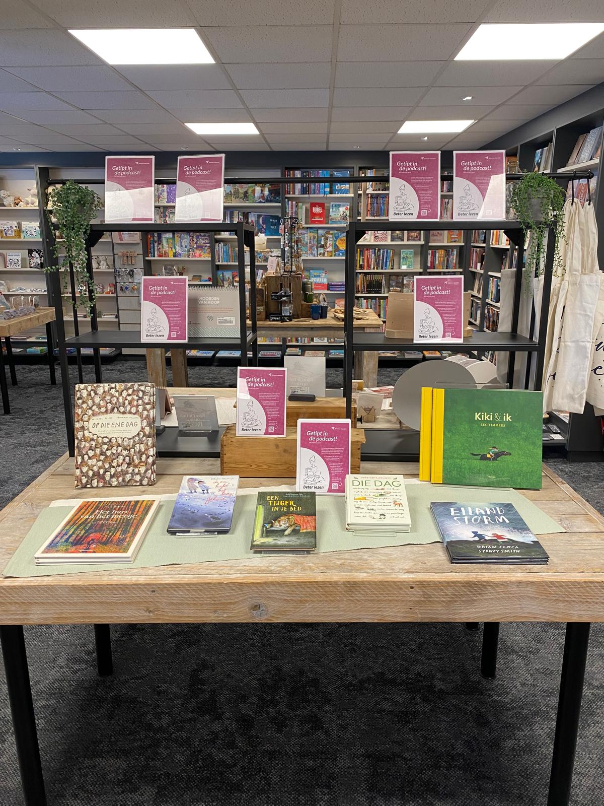 Jeugdliteratuur in de etalage